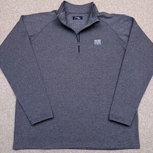 Inward Half Golf 1/4 Zip Pullover Mens Large Blue Performance Stretch Preppy